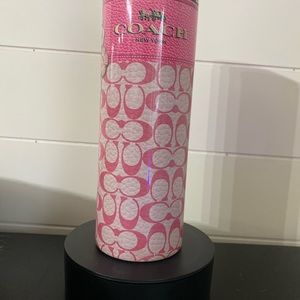 Coach 20 oz tumbler with or without black chain